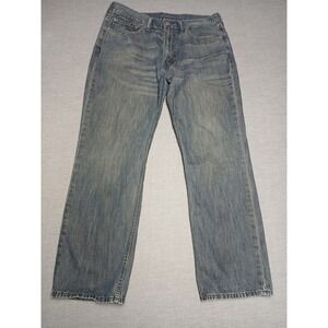 Levi's 514 Straight Fit Jeans W36 L30 Medium Wash Men Classic Denim